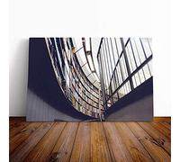 Big Box Art Canvas Print Wall Art Architecture Books | Mounted and Stretched Box Frame Picture | Home Decor for Kitchen, Living, Dining Room, Bedroom, Hallway, Multi-Colour, 30x20 Inch