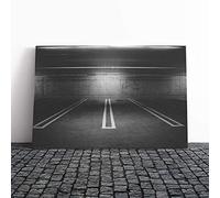 Big Box Art Canvas Print Wall Art Architecture Car Parking Structure | Mounted & Stretched Box Frame Picture | Home Decor for Kitchen, Living Room, Bedroom, Hallway, Multi-Colour, 20x14 Inch