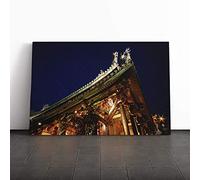 Big Box Art Canvas Print Wall Art Architecture Oriental (23) | Mounted and Stretched Box Frame Picture | Home Decor for Kitchen, Living, Dining Room, Bedroom, Hallway, Multi-Colour, 30x20 Inch