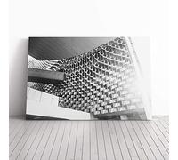 Big Box Art Canvas Print Wall Art Architecture Ultra Modern (2) | Mounted and Stretched Box Frame Picture | Home Decor for Kitchen, Living, Dining Room, Bedroom, Hallway, Multi-Colour, 20x14 Inch