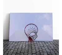 Big Box Art Canvas Print Wall Art Basketball Hoop | Mounted and Stretched Box Frame Picture | Home Decor for Kitchen, Living, Dining Room, Bedroom, Hallway, Multi-Colour, 30x20 Inch