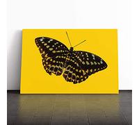 Big Box Art Canvas Print Wall Art Butterfly 7 | Mounted and Stretched Box Frame Picture | Home Decor for Kitchen, Living, Dining Room, Bedroom, Hallway, Multi-Colour, 30x20 Inch