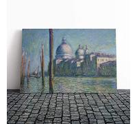Big Box Art Canvas Print Wall Art Claude Monet Le Grand Canal, Venice | Mounted & Stretched Box Frame Picture | Home Decor for Kitchen, Living Room, Bedroom, Hallway, Multi-Colour, 20x14 Inch