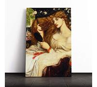 Big Box Art Canvas Print Wall Art Dante Gabriel Rossetti Lady Lilith | Mounted & Stretched Box Frame Picture | Home Decor for Kitchen, Living Room, Bedroom, Hallway, Multi-Colour, 30x20 Inch