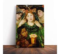 Big Box Art Canvas Print Wall Art Dante Gabriel Rossetti The Beloved | Mounted & Stretched Box Frame Picture | Home Decor for Kitchen, Living Room, Bedroom, Hallway, Multi-Colour, 30x20 Inch