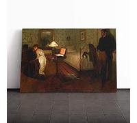 Big Box Art Canvas Print Wall Art Edgar Degas Interior | Mounted and Stretched Box Frame Picture | Home Decor for Kitchen, Living, Dining Room, Bedroom, Hallway, Multi-Colour, 30x20 Inch
