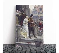Big Box Art Canvas Print Wall Art Edmund Leighton Call to Arms | Mounted and Stretched Box Frame Picture | Home Decor for Kitchen, Living, Dining Room, Bedroom, Hallway, Multi-Colour, 20x14 Inch
