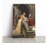 Big Box Art Canvas Print Wall Art Edmund Leighton God Speed | Mounted and Stretched Box Frame Picture | Home Decor for Kitchen, Living, Dining Room, Bedroom, Hallway, Multi-Colour, 20x14 Inch