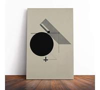Big Box Art Canvas Print Wall Art El Lissitzky Abstract | Mounted and Stretched Box Frame Picture | Home Decor for Kitchen, Living, Dining Room, Bedroom, Hallway, Multi-Colour, 24x16 Inch