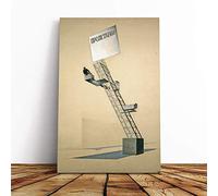 Big Box Art Canvas Print Wall Art El Lissitzky Lenin Tribune Sketch | Mounted & Stretched Box Frame Picture | Home Decor for Kitchen, Living Room, Bedroom, Hallway, Multi-Colour, 24x16 Inch