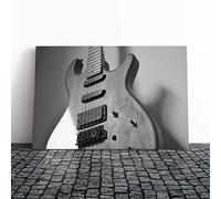Big Box Art Canvas Print Wall Art Electric Guitar | Mounted and Stretched Box Frame Picture | Home Decor for Kitchen, Living, Dining Room, Bedroom, Hallway, Multi-Colour, 20x14 Inch