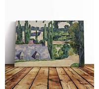 Big Box Art Canvas Print Wall Art Emile Bernard Landscape at Pont-Aven | Mounted & Stretched Box Frame Picture | Home Decor for Kitchen, Living Room, Bedroom, Hallway, Multi-Colour, 20x14 Inch