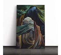 Big Box Art Canvas Print Wall Art Emily Carr Forest Bridge | Mounted and Stretched Box Frame Picture | Home Decor for Kitchen, Living, Dining Room, Bedroom, Hallway, Multi-Colour, 24x16 Inch