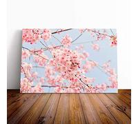 Big Box Art Canvas Print Wall Art Flower Japan Pink Cherry Blossom Tree | Mounted & Stretched Box Frame Picture | Home Decor for Kitchen, Living Room, Bedroom, Hallway, Multi-Colour, 30x20 Inch