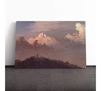 Big Box Art Canvas Print Wall Art Frederic Edwin Church Landscape (1) | Mounted & Stretched Box Frame Picture | Home Decor for Kitchen, Living Room, Bedroom, Hallway, Multi-Colour, 20x14 Inch