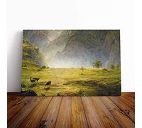 Big Box Art Canvas Print Wall Art Frederic Edwin Church Landscape (2) | Mounted & Stretched Box Frame Picture | Home Decor for Kitchen, Living Room, Bedroom, Hallway, Multi-Colour, 30x20 Inch