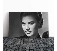 Big Box Art Canvas Print Wall Art Grace Kelly | Mounted and Stretched Box Frame Picture | Home Decor for Kitchen, Living, Dining Room, Bedroom, Hallway, Multi-Colour, 20x14 Inch