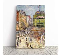 Big Box Art Canvas Print Wall Art Gustave Loiseau Paris on 14th July | Mounted & Stretched Box Frame Picture | Home Decor for Kitchen, Living Room, Bedroom, Hallway, Multi-Colour, 24x16 Inch