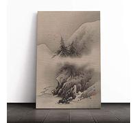 Big Box Art Canvas Print Wall Art Hashimoto Gaho Snow Landscape Oriental | Mounted & Stretched Box Frame Picture | Home Decor for Kitchen, Living Room, Bedroom, Hallway, Multi-Colour, 20x14 Inch