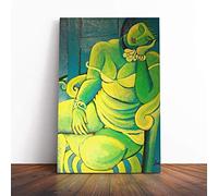 Big Box Art Canvas Print Wall Art Ismael Nery Painting | Mounted and Stretched Box Frame Picture | Home Decor for Kitchen, Living, Dining Room, Bedroom, Hallway, Multi-Colour, 20x14 Inch