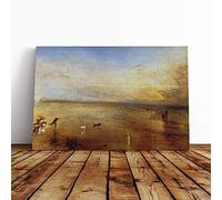 Big Box Art Canvas Print Wall Art J.M.W (Joseph Mallord William Turner) New Moon | Mounted & Stretched Box Frame Picture | Home Decor for Kitchen, Living Room, Bedroom, Multi-Colour, 24x16 Inch