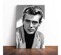 Big Box Art Canvas Print Wall Art James Dean (1) | Mounted and Stretched Box Frame Picture | Home Decor for Kitchen, Living, Dining Room, Bedroom, Hallway, Multi-Colour, 20x14 Inch