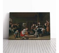 Big Box Art Canvas Print Wall Art Jan Victors Painting | Mounted and Stretched Box Frame Picture | Home Decor for Kitchen, Living, Dining Room, Bedroom, Hallway, Multi-Colour, 30x20 Inch