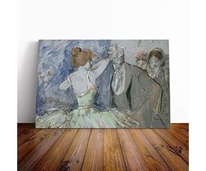Big Box Art Canvas Print Wall Art Jean-Louis Forain in The Wings | Mounted and Stretched Box Frame Picture | Home Decor for Kitchen, Living Room, Bedroom, Hallway, Multi-Colour, 20x14 Inch