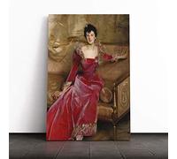 Big Box Art Canvas Print Wall Art John Singer Sargent Mrs. Hugh Hammersley | Mounted & Stretched Box Frame Picture | Home Decor for Kitchen, Living Room, Bedroom, Hallway, Multi-Colour, 20x14 Inch
