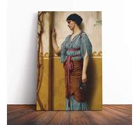 Big Box Art Canvas Print Wall Art John William Godward The Trysting Place | Mounted & Stretched Framed Picture | Home Decor for Kitchen, Living Room, Bedroom, Hallway, Multi-Colour, 20x14 Inch