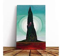 Big Box Art Canvas Print Wall Art Joseph Stella Abstract Plant | Mounted and Stretched Box Frame Picture | Home Decor for Kitchen, Living, Dining Room, Bedroom, Hallway, Multi-Colour, 24x16 Inch