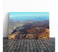 Big Box Art Canvas Print Wall Art Landscape Andes Mountains Argentina Chile 2 | Mounted & Stretched Box Frame Picture | Home Decor for Kitchen, Living Room, Bedroom, Hallway, Multi-Colour, 30x20 Inch