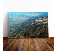 Big Box Art Canvas Print Wall Art Landscape Andes Mountains Argentina Chile | Mounted & Stretched Box Frame Picture | Home Decor for Kitchen, Living Room, Bedroom, Hallway, Multi-Colour, 20x14 Inch