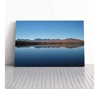 Big Box Art Canvas Print Wall Art Landscape Jerico Lake New Hamphsire USA | Mounted & Stretched Framed Picture | Home Decor for Kitchen, Living Room, Bedroom, Hallway, Multi-Colour, 20x14 Inch