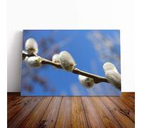 Big Box Art Canvas Print Wall Art Landscape Willow Tree | Mounted and Stretched Box Frame Picture | Home Decor for Kitchen, Living, Dining Room, Bedroom, Hallway, Multi-Colour, 20x14 Inch