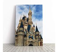 Big Box Art Canvas Print Wall Art Magic Kingdom Florida Orlando USA | Mounted & Stretched Box Frame Picture | Home Decor for Kitchen, Living Room, Bedroom, Hallway, Multi-Colour, 20x14 Inch