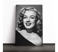 Big Box Art Canvas Print Wall Art Marilyn Monroe (4) | Mounted and Stretched Box Frame Picture | Home Decor for Kitchen, Living, Dining Room, Bedroom, Hallway, Multi-Colour, 30x20 Inch
