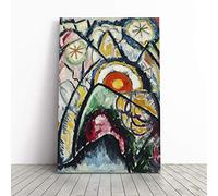 Big Box Art Canvas Print Wall Art Marsden Hartley Painting Number One | Mounted & Stretched Box Frame Picture | Home Decor for Kitchen, Living Room, Bedroom, Hallway, Multi-Colour, 20x14 Inch