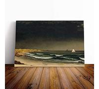 Big Box Art Canvas Print Wall Art Martin Johnson Heade Aproaching Storm | Mounted & Stretched Box Frame Picture | Home Decor for Kitchen, Living Room, Bedroom, Hallway, Multi-Colour, 30x20 Inch