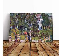 Big Box Art Canvas Print Wall Art Maurice Pendergrast Sunday Afternoon | Mounted & Stretched Box Frame Picture | Home Decor for Kitchen, Living Room, Bedroom, Hallway, Multi-Colour, 24x16 Inch