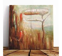 Big Box Art Canvas Print Wall Art Mikalojus Konstantinas Ciurlionis Tree | Mounted & Stretched Box Frame Picture | Home Decor for Kitchen, Living Room, Bedroom, Hallway, Multi-Colour, 14x14 Inch