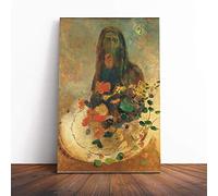 Big Box Art Canvas Print Wall Art Odilon Redon Mystery | Mounted and Stretched Box Frame Picture | Home Decor for Kitchen, Living, Dining Room, Bedroom, Hallway, Multi-Colour, 24x16 Inch
