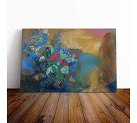 Big Box Art Canvas Print Wall Art Odilon Redon Ophelia Among The Flowers | Mounted & Stretched Box Frame Picture | Home Decor for Kitchen, Living Room, Bedroom, Hallway, Multi-Colour, 24x16 Inch