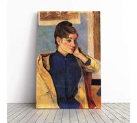 Big Box Art Canvas Print Wall Art Paul Gauguin Madeleine Bernard | Mounted and Stretched Box Frame Picture | Home Decor for Kitchen, Living Room, Bedroom, Hallway, Multi-Colour, 24x16 Inch