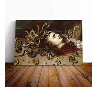 Big Box Art Canvas Print Wall Art Peter Paul Rubens Medusa Head | Mounted and Stretched Box Frame Picture | Home Decor for Kitchen, Living, Dining Room, Bedroom, Hallway, Multi-Colour, 24x16 Inch