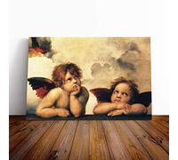 Big Box Art Canvas Print Wall Art Raphael Two Cupids | Mounted and Stretched Box Frame Picture | Home Decor for Kitchen, Living, Dining Room, Bedroom, Hallway, Multi-Colour, 24x16 Inch