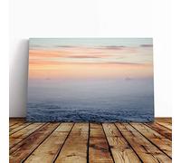 Big Box Art Canvas Print Wall Art Seascape View Out to The Open Sea (8) | Mounted & Stretched Box Frame Picture | Home Decor for Kitchen, Living Room, Bedroom, Hallway, Multi-Colour, 30x20 Inch