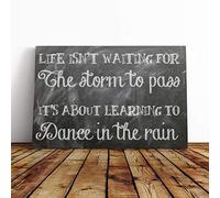 Big Box Art Canvas Print Wall Art Sentiment Inspirational Quote | Mounted and Stretched Box Frame Picture | Home Decor for Kitchen, Living, Dining Room, Bedroom, Hallway, Multi-Colour, 30x20 Inch