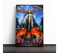 Big Box Art Canvas Print Wall Art Shuttle Space | Mounted and Stretched Box Frame Picture | Home Decor for Kitchen, Living, Dining Room, Bedroom, Hallway, Multi-Colour, 20x14 Inch