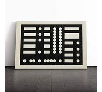 Big Box Art Canvas Print Wall Art Sophie Teauber ARP Schematic Composition | Mounted & Stretched Box Frame Picture | Home Decor for Kitchen, Living Room, Bedroom, Hallway, Multi-Colour, 24x16 Inch